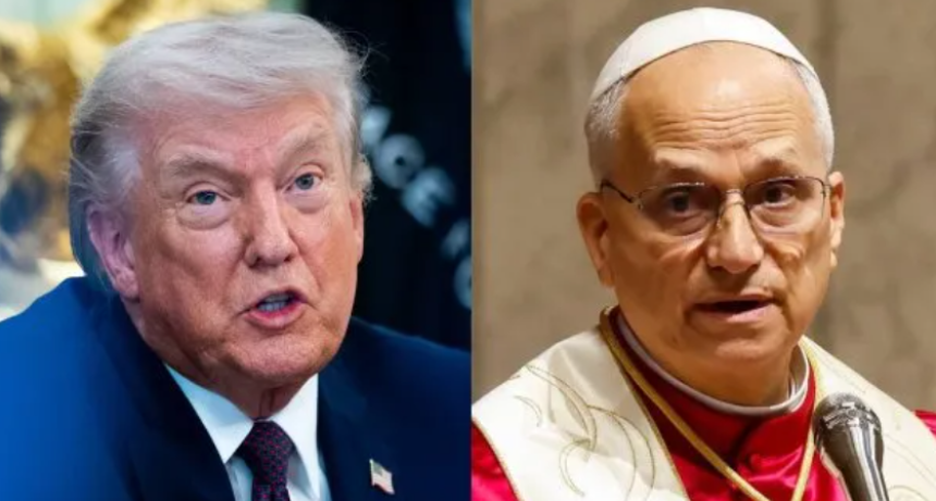 Fuerte cruce entre Donald Trump y el papa Le&oacute;n XIV