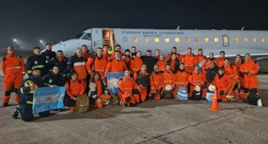 Un nuevo contingente de rescatistas argentinos fue enviado a Venezuela