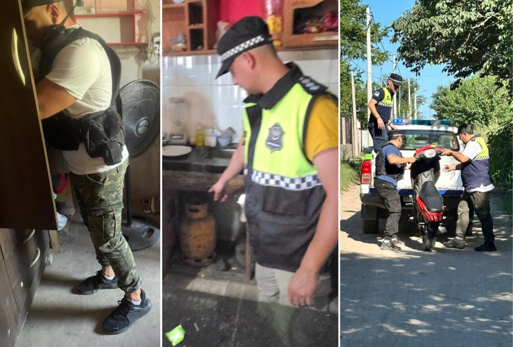 La Policía allanó dos viviendas y recuperó bienes robados bajo modalidad escruche