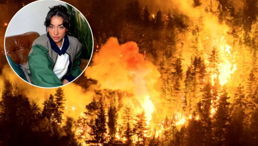 María Becerra equipó cuatro brigadas autoconvocadas que combaten el fuego en la Patagonia