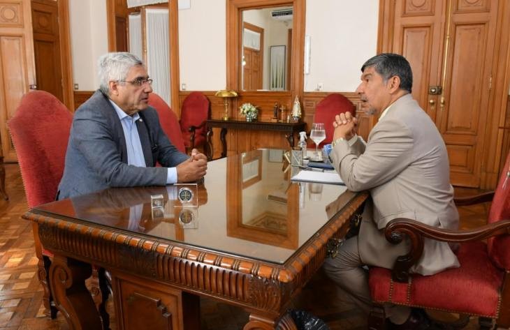 El vicegobernador Miguel Acevedo recibió al ministro Daniel Abad