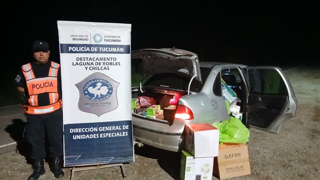 Secuestran mercadería que intentaban ingresar ilegalmente a nuestra provincia