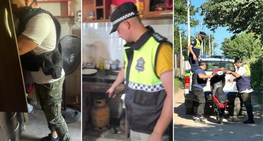 La Policía allanó dos viviendas y recuperó bienes robados bajo modalidad escruche