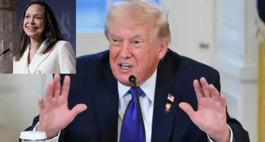 "La señorita que ganó el Nobel de la Paz": Trump habló sobre su encuentro con Machado