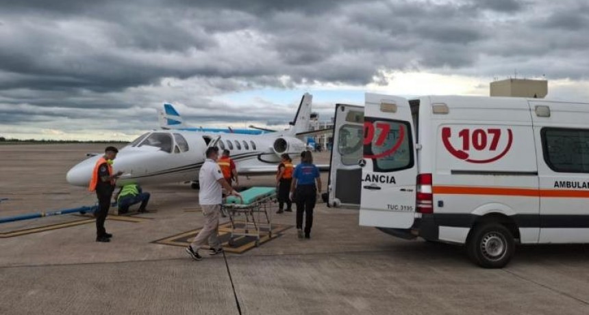 Salud coordinó aeroevacuaciones sanitarias hacia Misiones y Río Negro