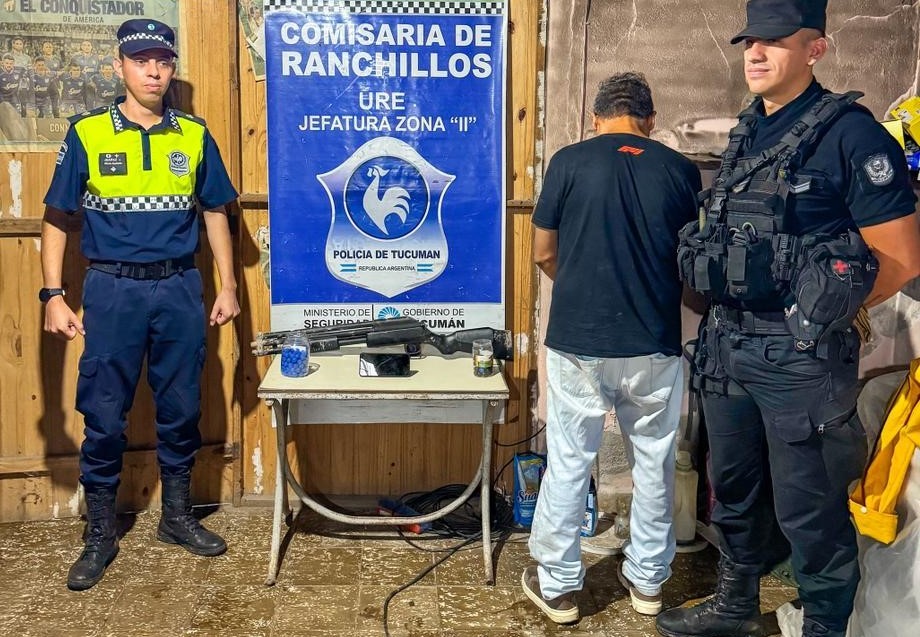 Secuestran una escopeta y un celular por amenazas agravadas