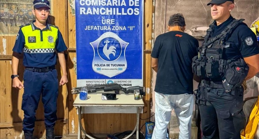 Secuestran una escopeta y un celular por amenazas agravadas 