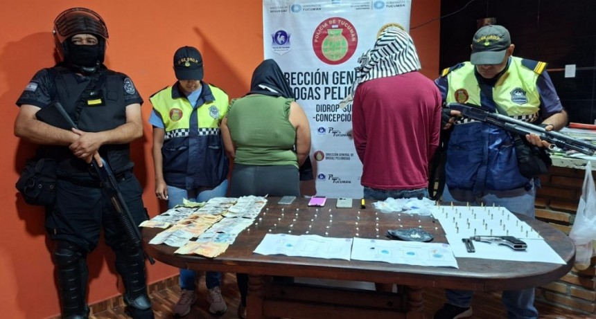Allanaron dos viviendas y secuestraron cocaína en Concepción