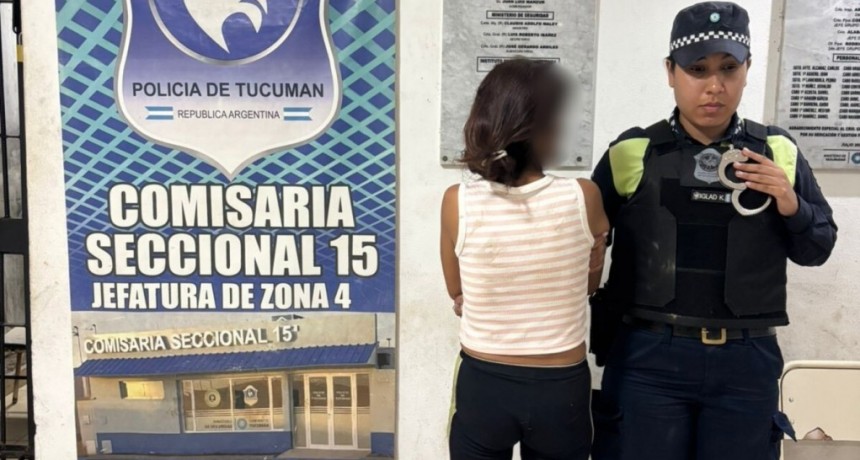 Fue aprehendida tras intentar extorsionar al padre de la víctima de un robo