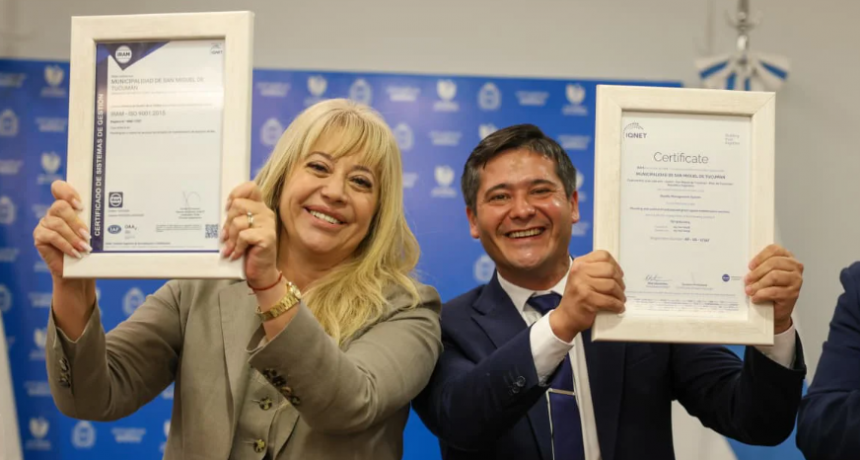 La Municipalidad logró la certificación de las Normas de Calidad ISO 9001 por su gestión y cuidado de los espacios verdes