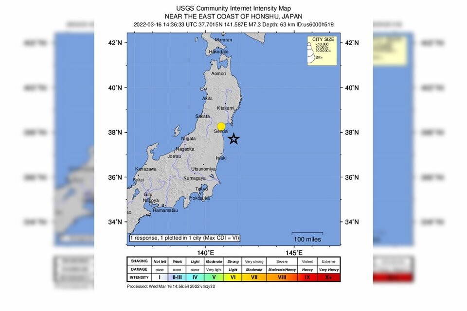 Japón: Alerta de tsunami por fuerte terremoto
