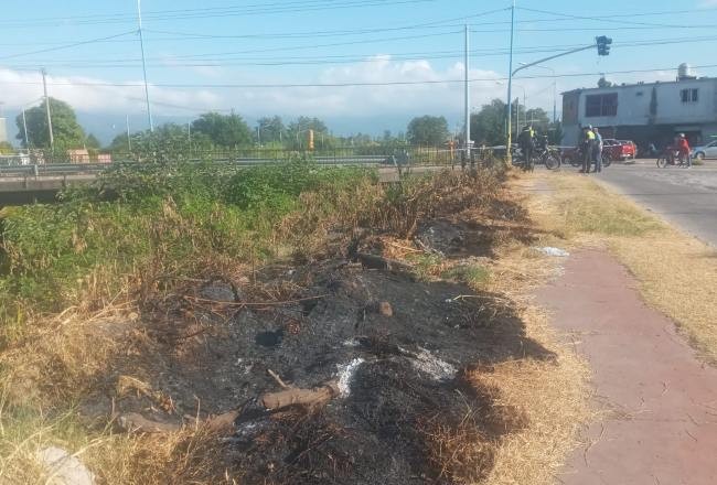 Pérdida de gas en Canal Sur: advierten sobre la quema de pastizales en la zona