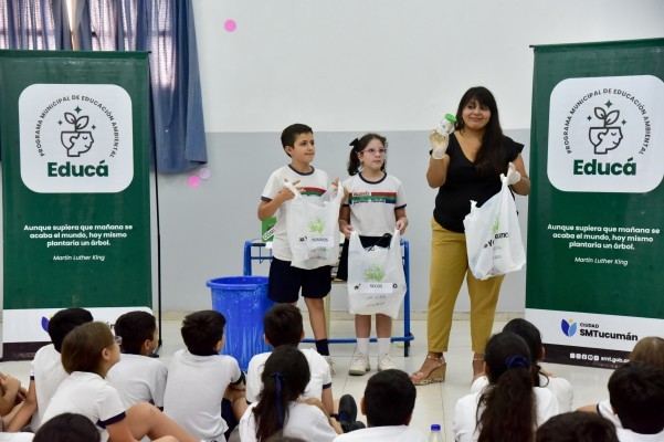 El programa municipal de educación ambiental EDUCÁ llegó a la Escuela Gabriela Mistral