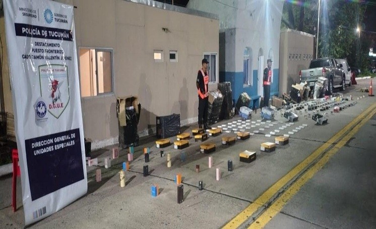 Jaldo supervis&oacute; las obras del puente sobre el arroyo Taruca Pampa