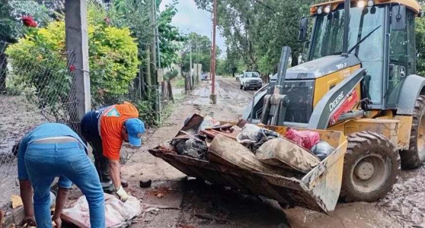 Intensifican asistencia en Villa Belgrano y Monteagudo tras intensas lluvias