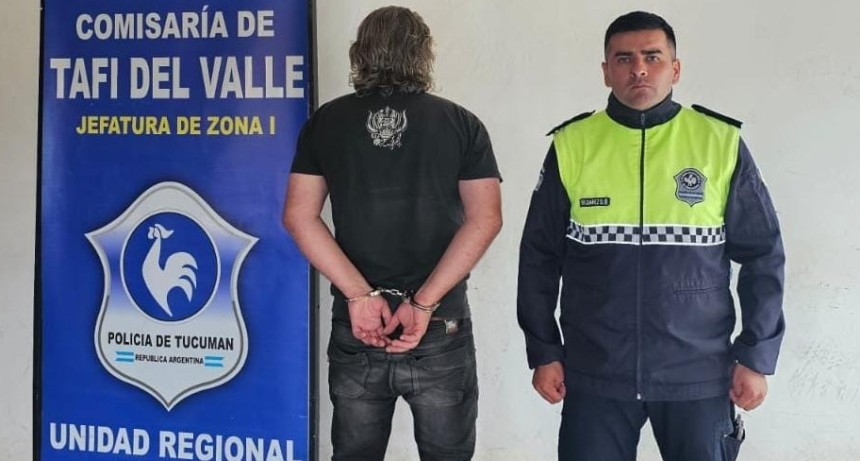 Taf&iacute; del Valle: apu&ntilde;al&oacute; a un joven y qued&oacute; aprehendido 