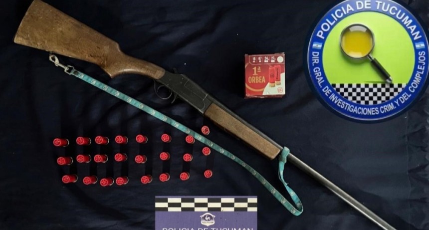 En Monteros secuestran una escopeta y cartuchos en un allanamiento por amenazas