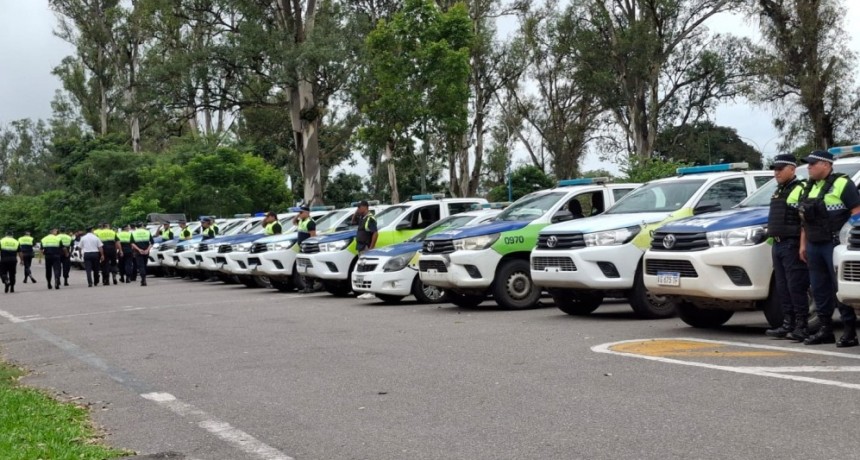 La Polic&iacute;a realiz&oacute; un megaoperativo en la capital para reforzar la seguridad