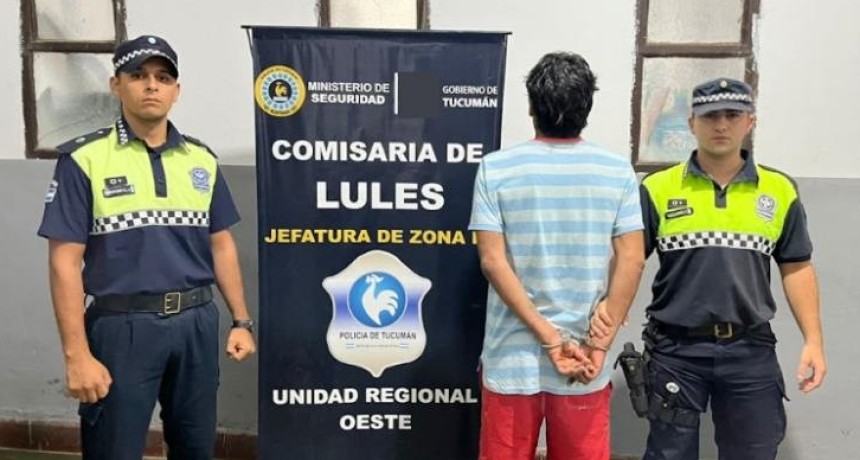 Aprehenden a un hombre vinculado a raid delictivo en Lules