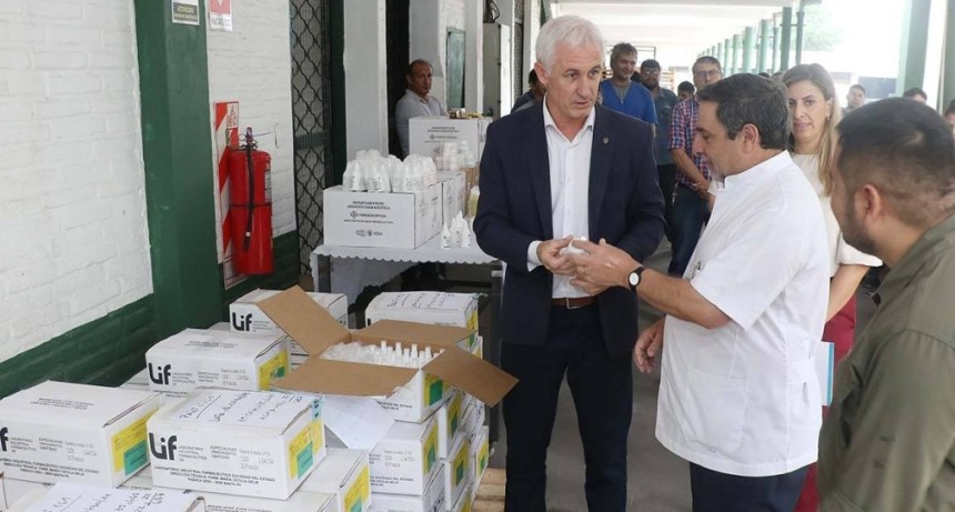 Jaldo agradeci&oacute; la donaci&oacute;n de repelentes enviada por Santa Fe tras las inundaciones
