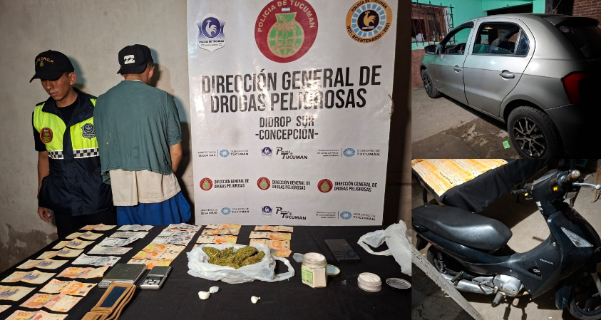 Incautan un kilo de coca&iacute;na a partir de denuncias an&oacute;nimas en Aguilares