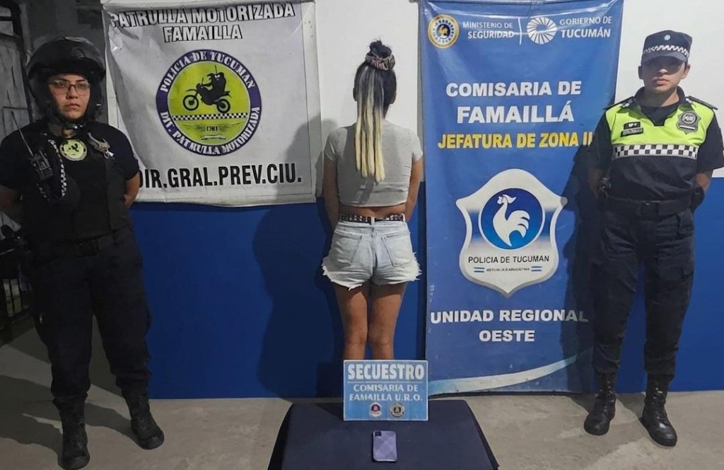 Aprehenden a una joven por el robo de un celular con arma blanca en Famaill&aacute;