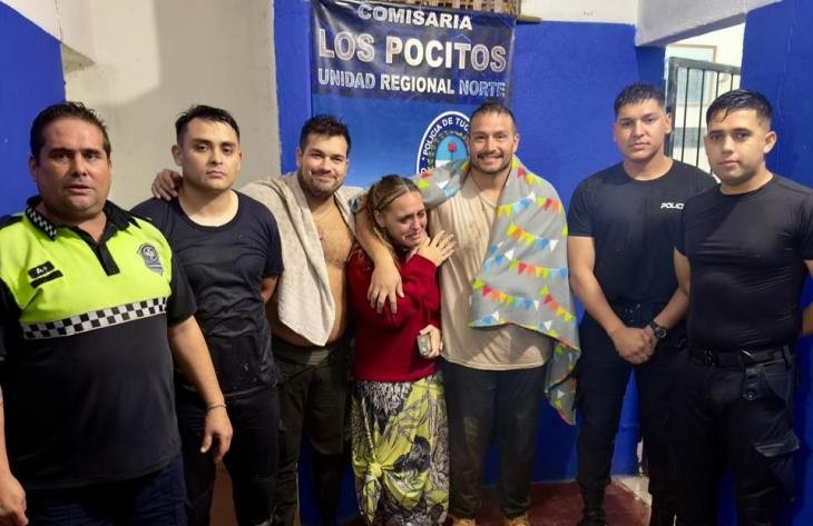 Una pareja rescatada tras ser arrastrada por una correntada