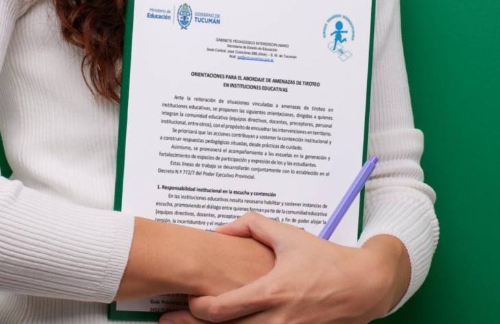 La gu&iacute;a para el abordaje de amenazas de tiroteo en instituciones educativas que elabor&oacute; el Ministerio de Educaci&oacute;n