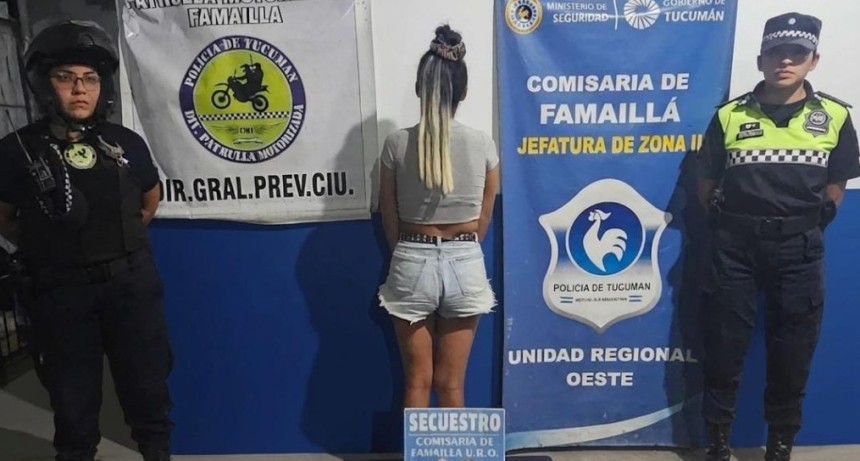  Aprehenden a una joven por el robo de un celular con arma blanca en Famaill&aacute;