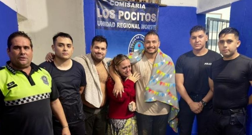 Una pareja rescatada tras ser arrastrada por una correntada