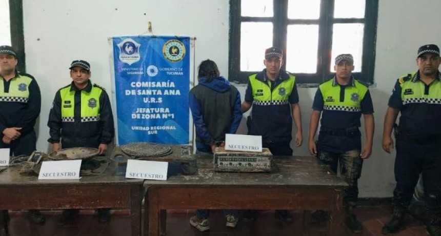 Detienen a un joven y recuperan elementos por el robo en una capilla de R&iacute;o Chico