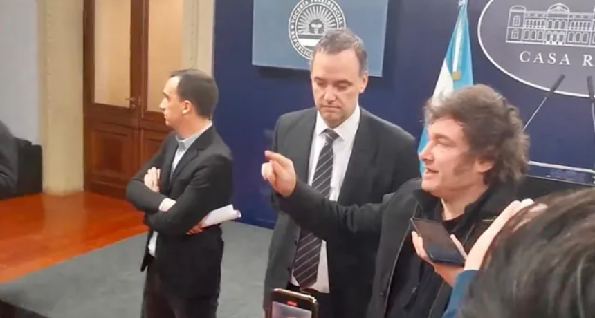 El Gobierno no dej&oacute; entrar a ning&uacute;n periodista acreditado en Casa Rosada