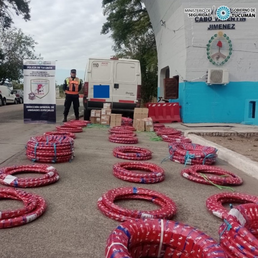 Operativo Lapacho: Decomisan cubiertas de motos valuadas en 7 millones de pesos