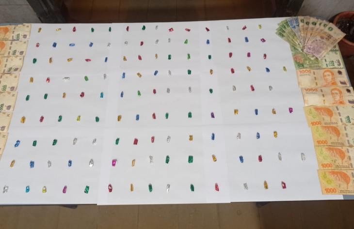 Sorprendido con más de 125 ravioles de cocaína