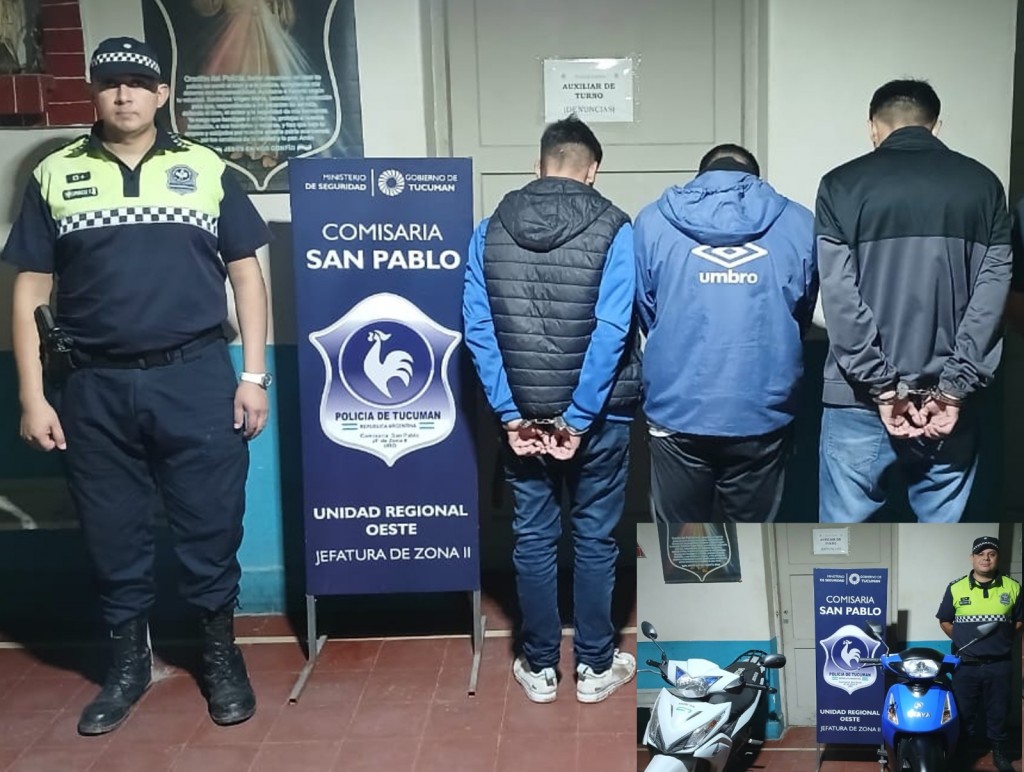 Corrían picadas sobre la ruta 301 y fueron aprehendidos
