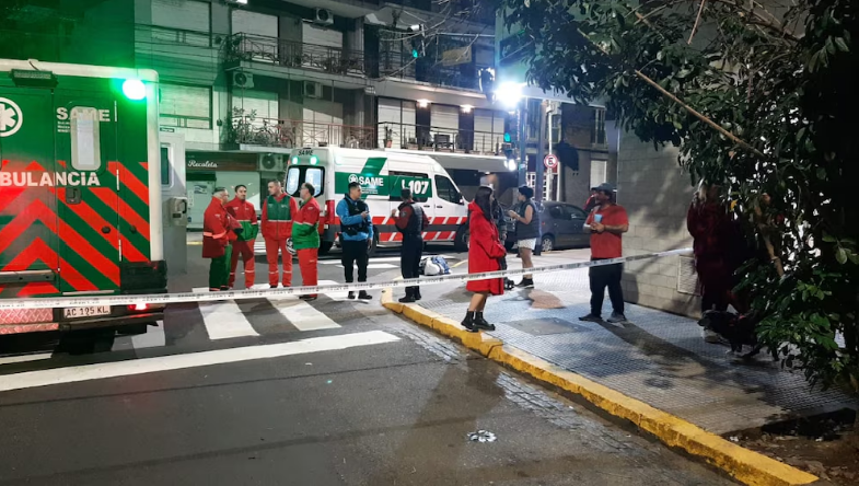 Recoleta:  incendio en un edificio,  cinco personas fueron asistidas