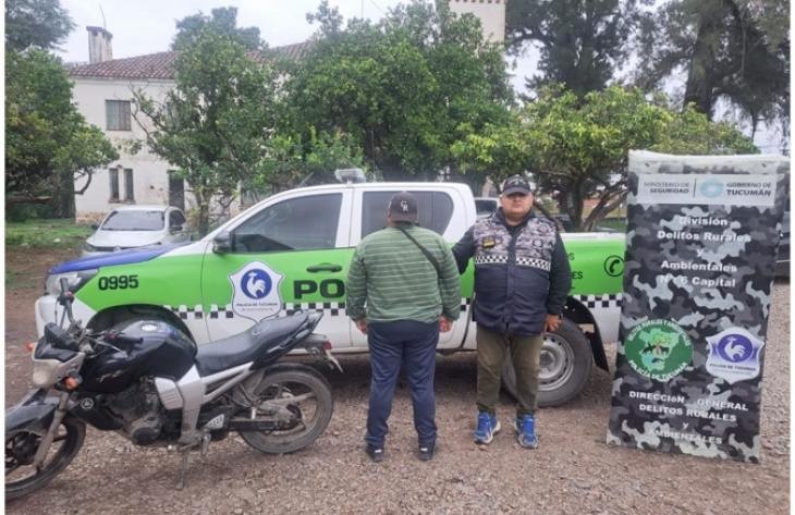 Conducía una moto robada y fue aprehendido en un control preventivo