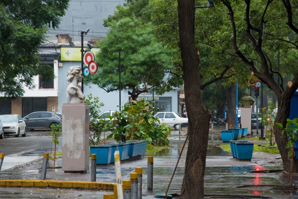 Se procedió al despeje del boulevard ubicado frente al Hospital Padilla