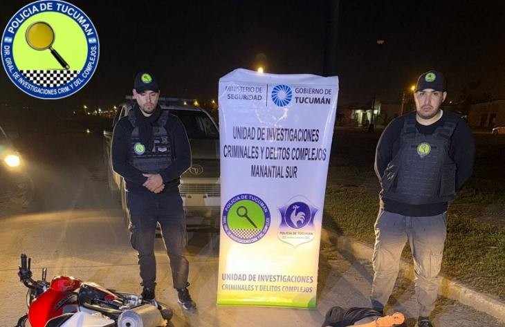 Circulaba en una moto adulterada y un arma de fuego, qued&oacute; aprehendido