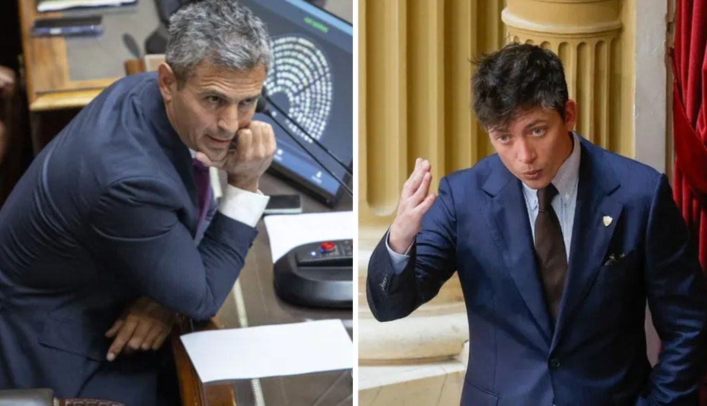 Santiago Caputo llam&oacute; "gag&aacute;" a Mart&iacute;n Menem y explot&oacute; la interna en redes