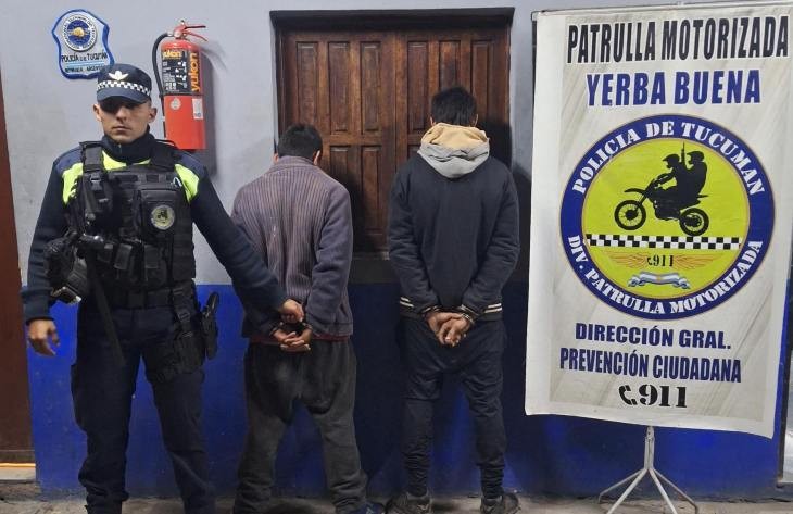 Atrapan a dos hombres relacionados con un robo ocurrido en Yerba Buena