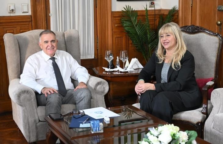Jaldo y Chahla dialogaron sobre obras comunitarias y mejoras para el transporte de pasajeros