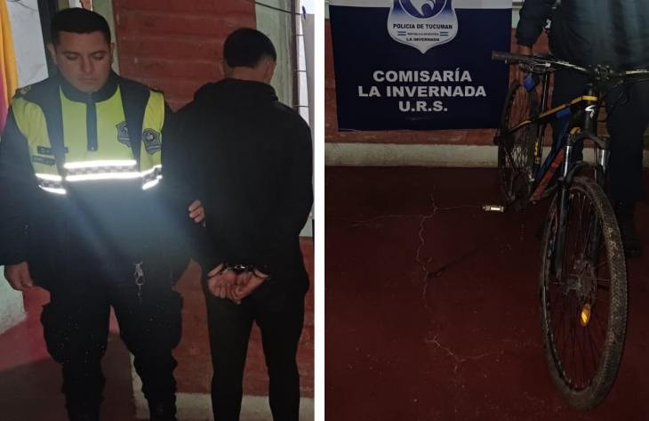 Atrapan a ladr&oacute;n con frondoso prontuario y recuperaron la bici que hab&iacute;a robado