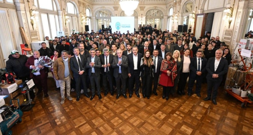 Jaldo entreg&oacute; equipamiento y firm&oacute; convenios por m&aacute;s de $168 millones para fortalecer cooperativas tucumanas