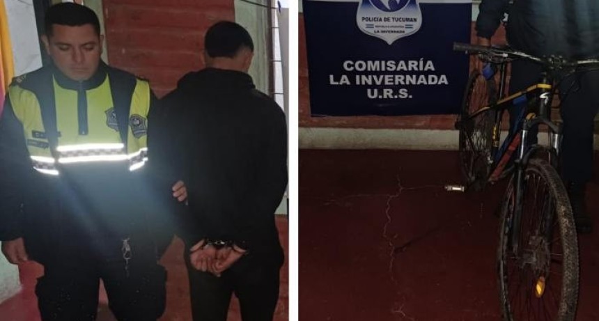 Atrapan a ladr&oacute;n con frondoso prontuario y recuperaron la bici que hab&iacute;a robado