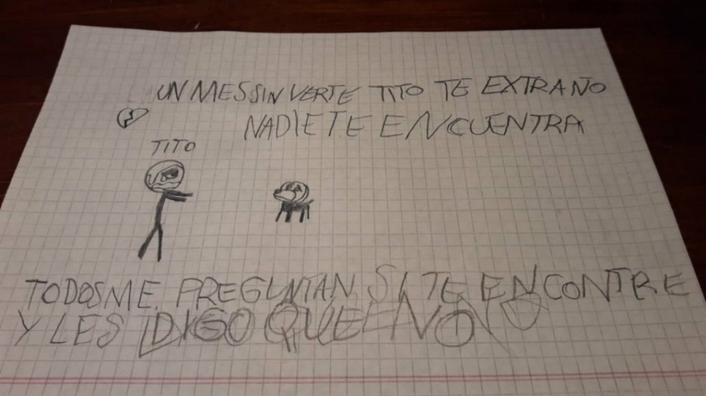Un nene con autismo ofreci&oacute; su bicicleta para que le devuelvan a Tito, su perro caniche