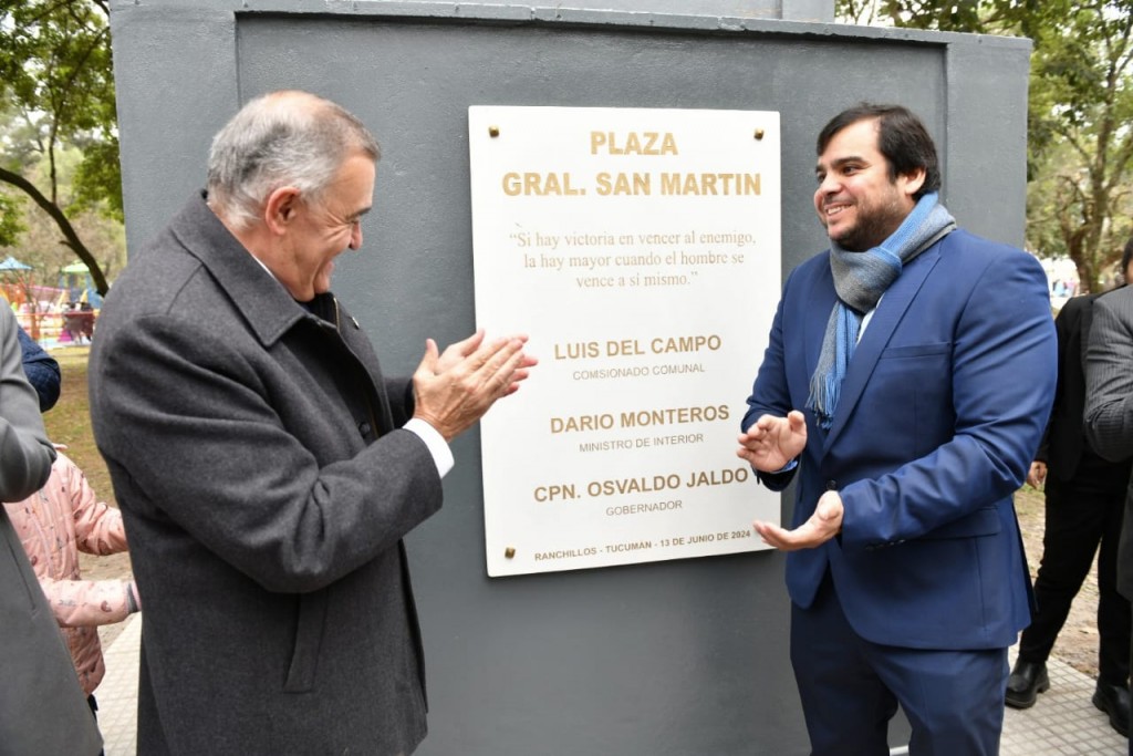 En el 131° aniversario, Jaldo inauguró obras en Ranchillos