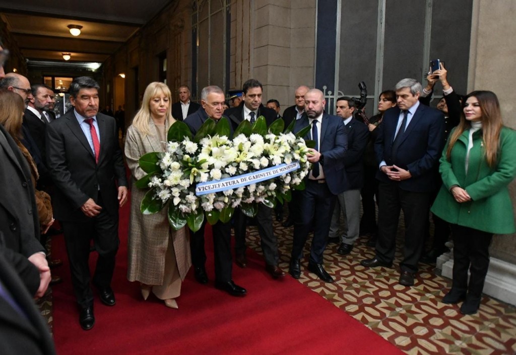 Jaldo homenajeó el legado de Alberdi en Casa de Gobierno