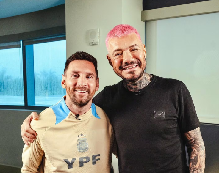 Messi y Tinelli junto desde el look hasta el tatuaje