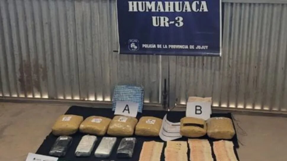 Humahuaca: incautaron 15 kilos de drogas